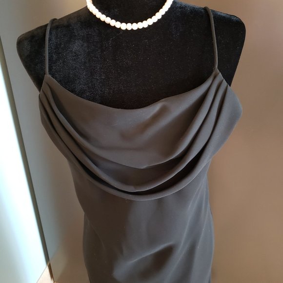 Onyx Black Dress with Lining Size 14 - Picture 2 of 8